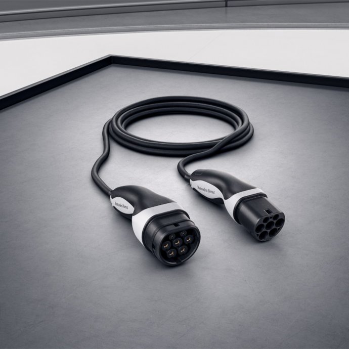 Mercedes-Benz Ladekabel für öffentliche Ladestationen / Wallbox, Mode 3, 5m glatt, 20A 