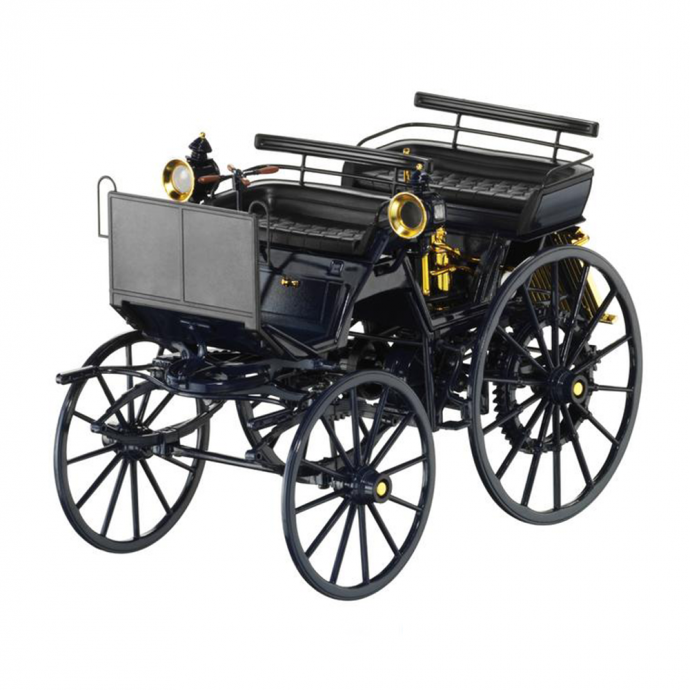 Mercedes-Benz Classic Kollektion Daimler Motorkutsche (1886) Modellauto, blau, 1:18 
