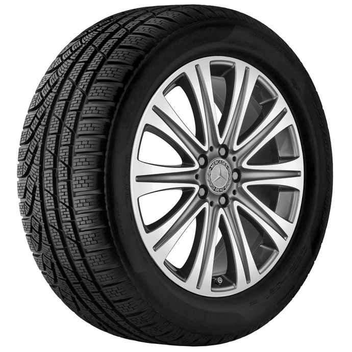 Mercedes-Benz Pirelli 10-Speichen-Winterkomplettradsatz, 19 Zoll, E-Klasse (213/238), GEBRAUCHT 