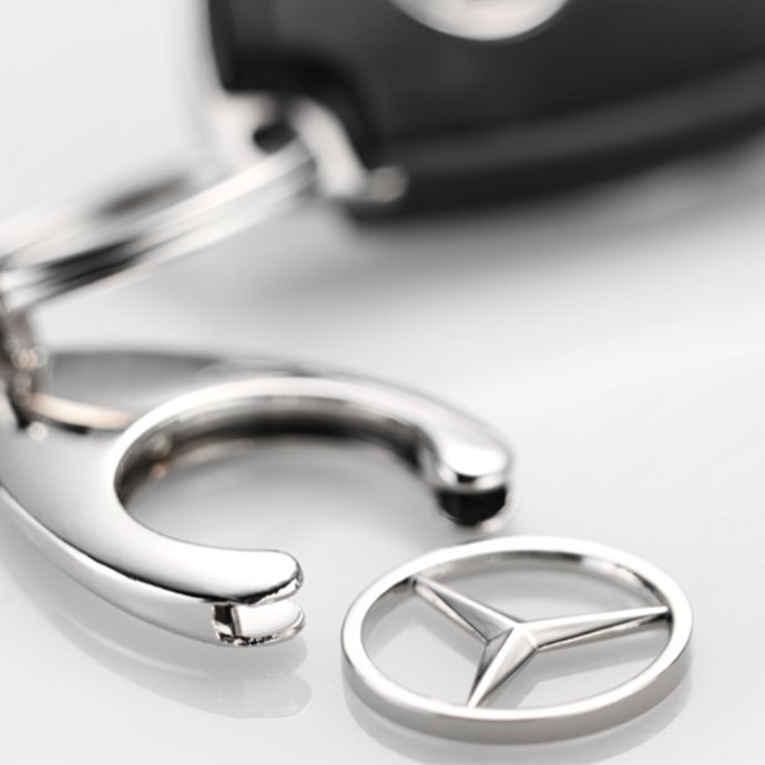 Mercedes-Benz | Mercedes-Benz Kollektion Schlüsselanhänger mit Einkaufschip  | online preiswert kaufen