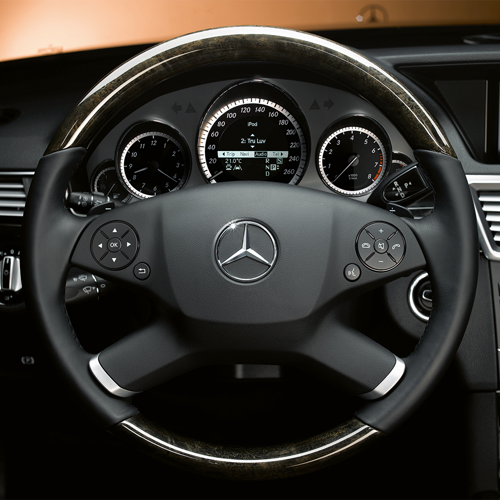 Mercedes-Benz | Mercedes-Benz Holz-Leder-Lenkrad mit LSP, alpakagrau,  E-Klasse (S212/V212/W212) | online preiswert kaufen
