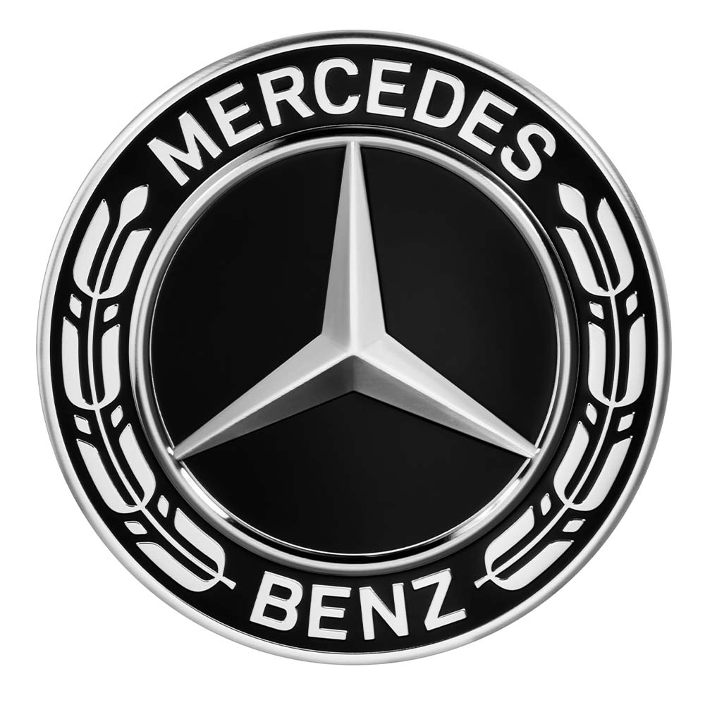 Mercedes-Benz | Mercedes-Benz Radnabenabdeckung Stern mit Lorbeerkranz  schwarz, 1 Stück | online preiswert kaufen