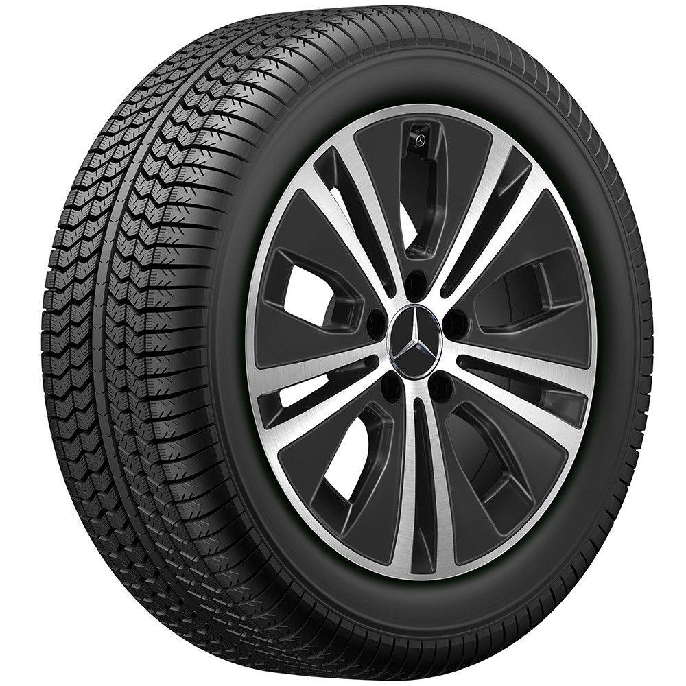 Mercedes-Benz | Mercedes-Benz Pirelli  5-Doppelspeichen-Winter-Komplettradsatz, 17 Zoll, schwarz glanzgedreht,  E-Klasse (238/213), GEBRAUCHT | online preiswert kaufen